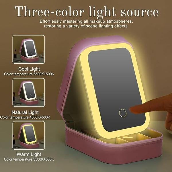 Premium Vanity Box with LED Mirror